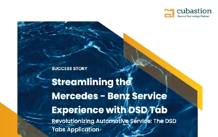 Streamlining the Mercedes - Benz Service Experience with DSD Tab